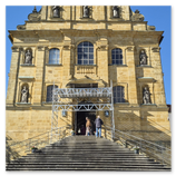 Amberg – Mariahilfberg:<br />Ein Höhepunkt unserer Rundfahrt! Die Wallfahrtskirche Mariahilf thront über der Stadt und bietet einen beeindruckenden Blick auf Amberg. Das Mariahilfbergfest gehört zu den bekanntesten Bergfesten der Oberpfalz.